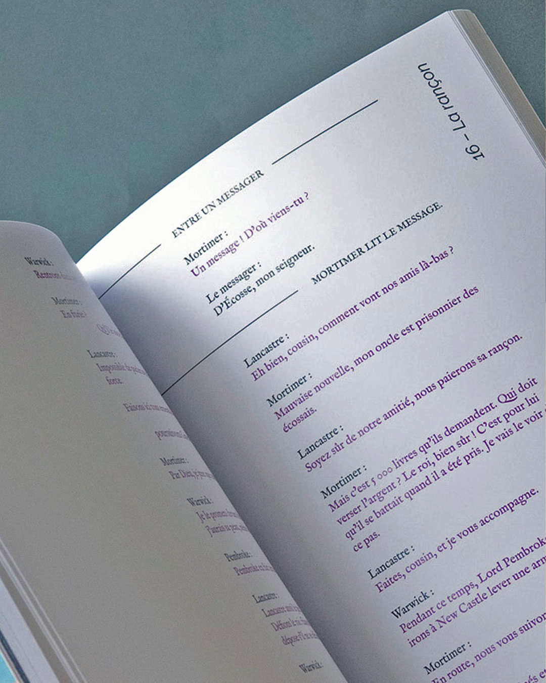 page gauche